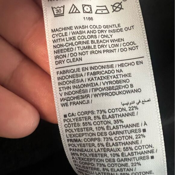 Athleta "Power of SHE" Black Crewneck Women's Sweatshirt Size XS Black Glitter - Picture 8 of 10